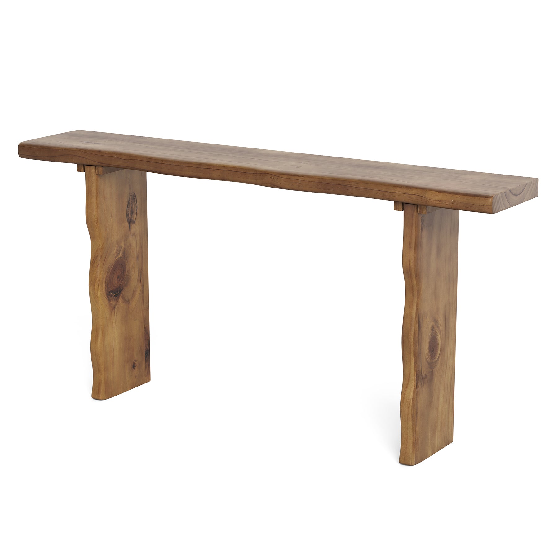 63" Solid Wood Console Table, Farmhouse Narrow Sofa & Entryway Table for Behind Couch or Hallway