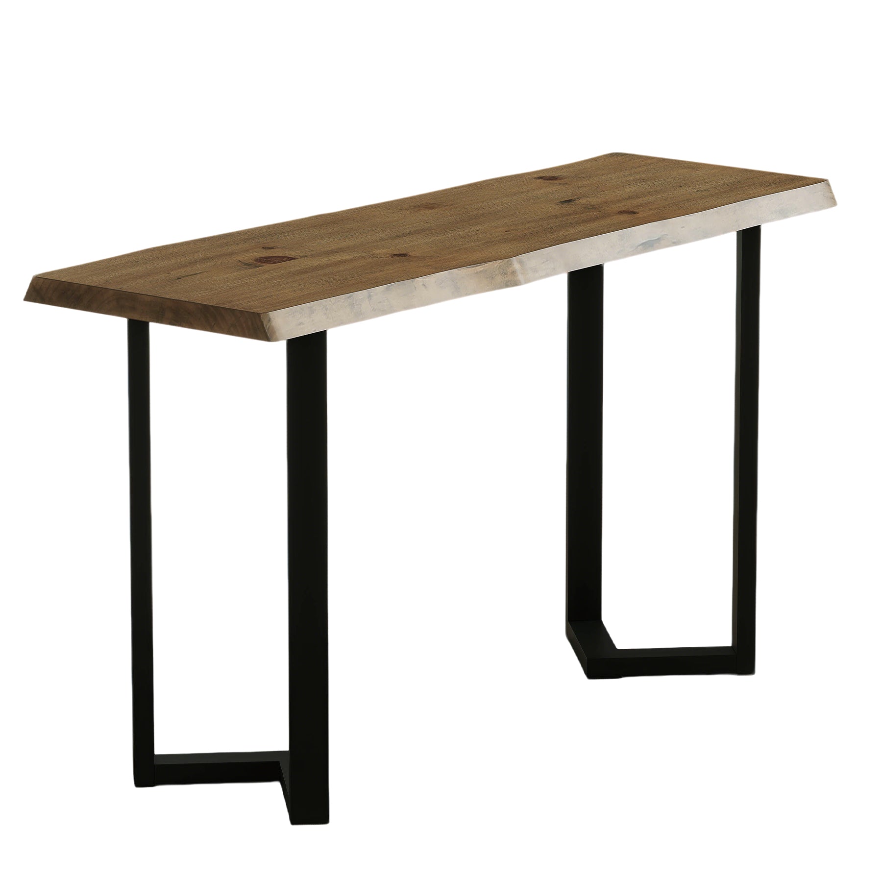 63" Rectangle Bar Table, Solid Wood Counter Height Pub Table Bar Unit