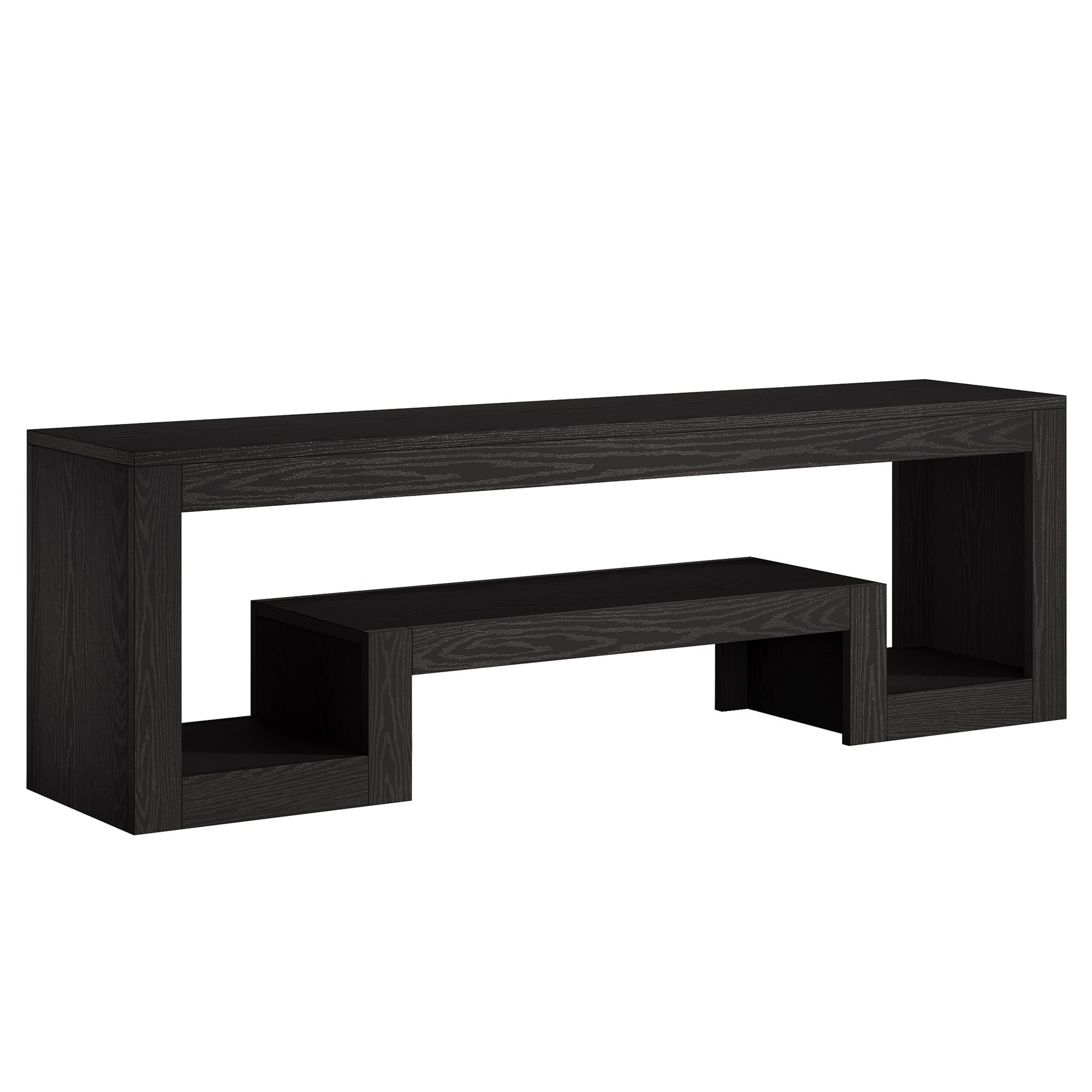 63" Center TV Stand, Vintage Entertainment Center Media Console Stand