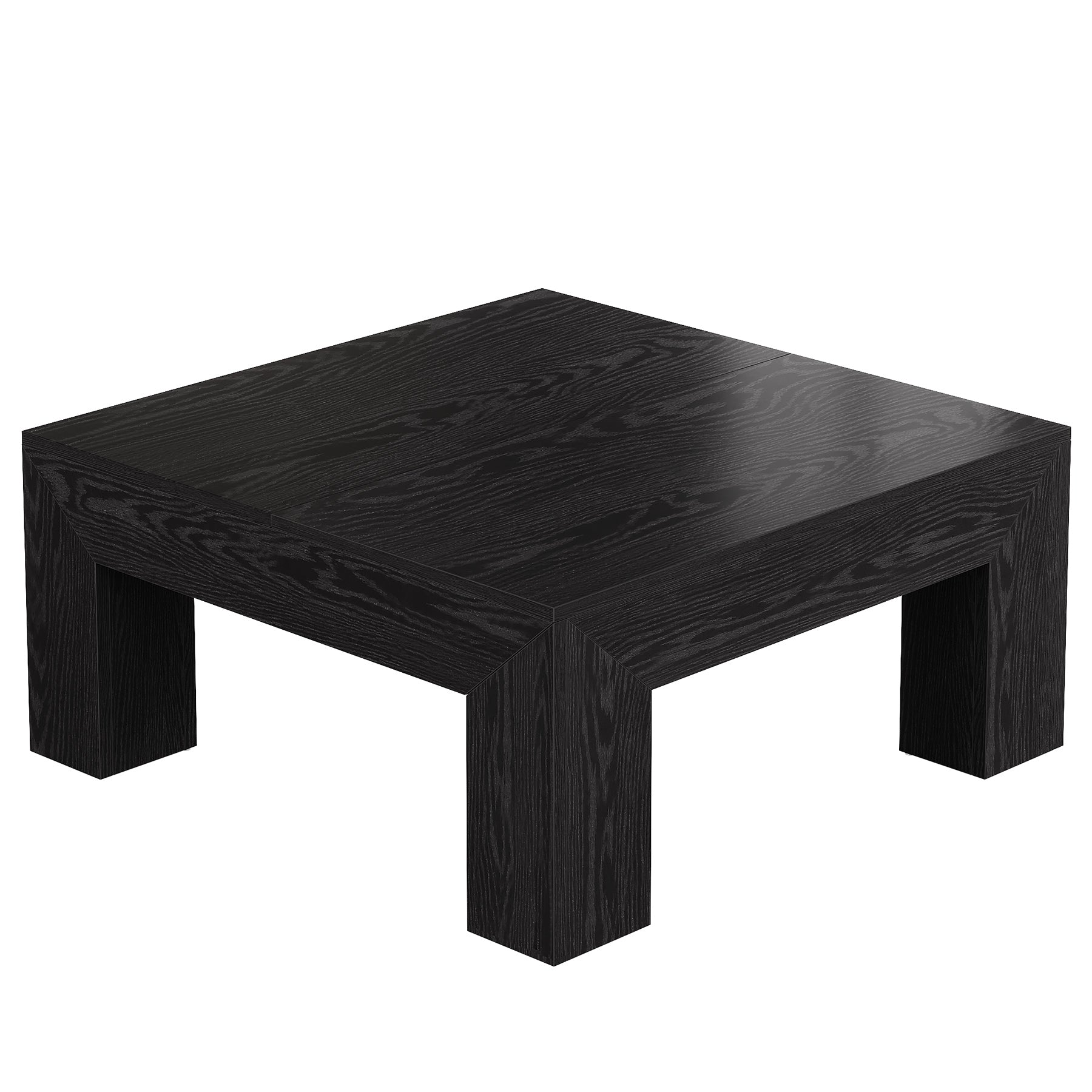 Square Coffee Table, 39.37"  Center Tea Accent Table with Sturdy Legs