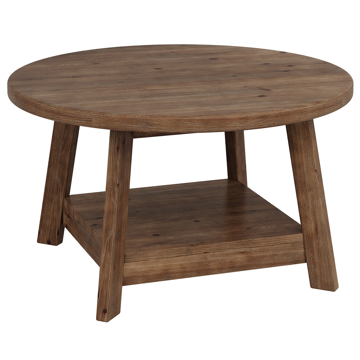 Solid Wood Coffee Table with Angled Legs