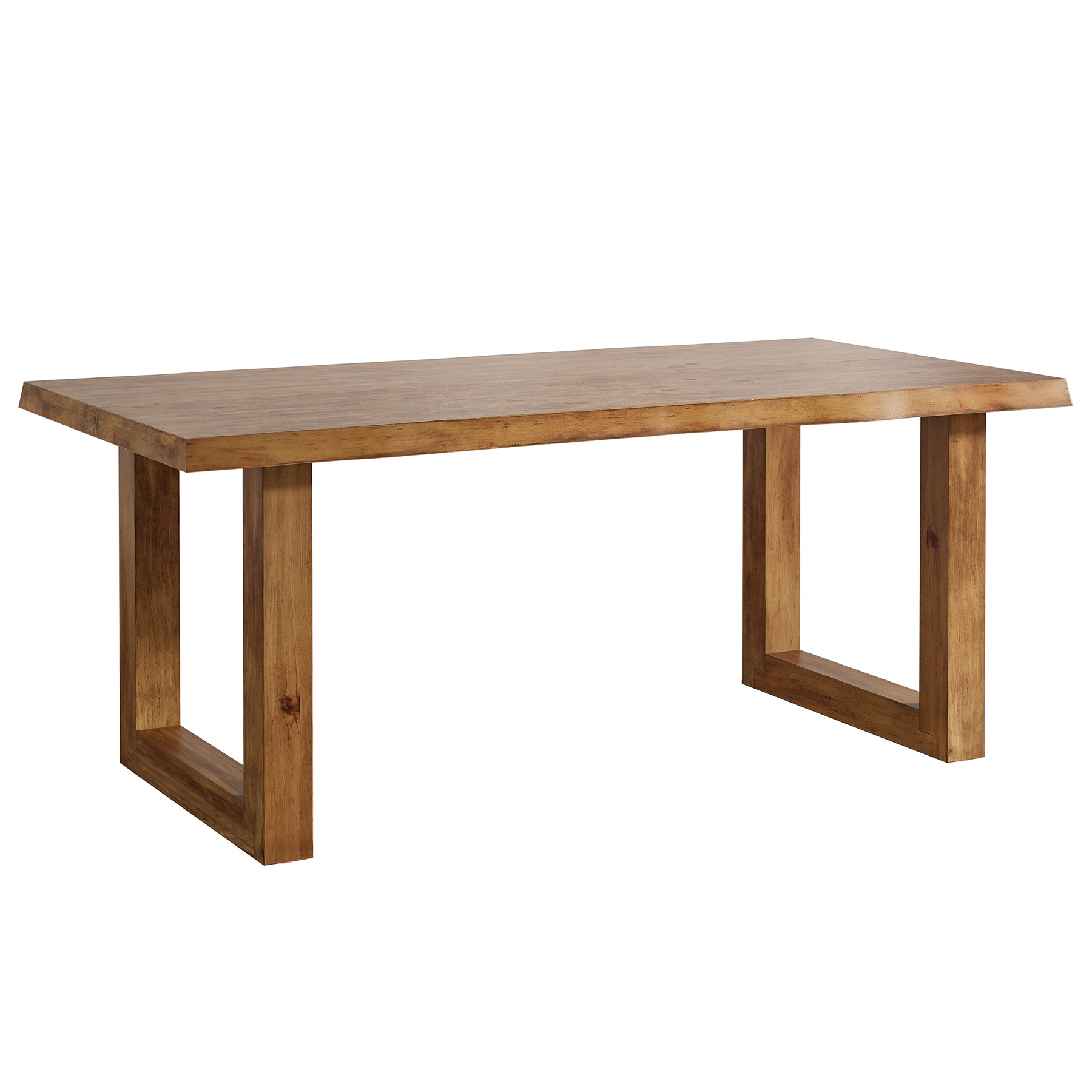 63" Solid Wood Computer Desk, Rectangular Executive Desk Home Office Desk