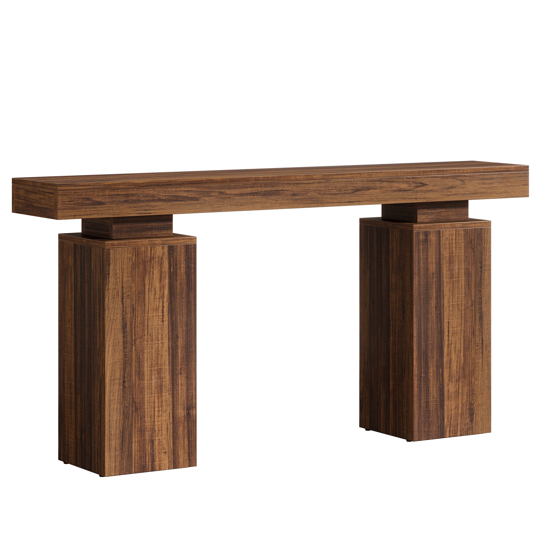 63" Console Table, Wooden Entryway Table Foyer Stand