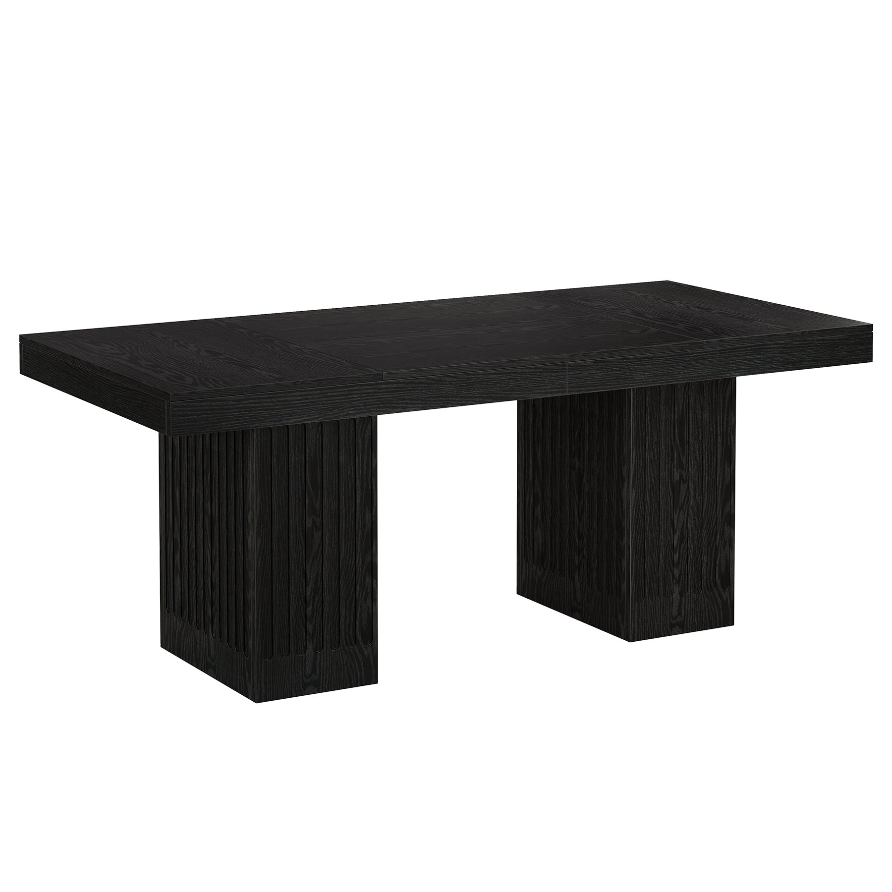 63" Rectangular Dining Table with Double Pedestal - Thumbnail 2