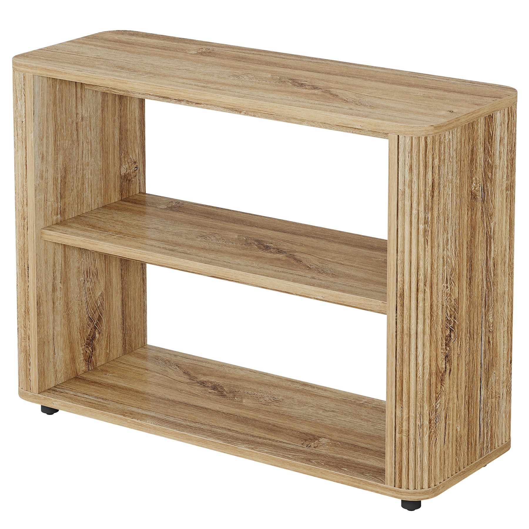 3-Tier End Table, Narrow Side Table Nightstand with Storage Shelves