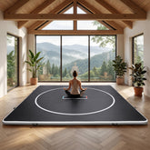 4" Thick Inflatable Wrestling Mat, PVC Portable Wrestling Mats for Indoor Outdoor Use,  Jiu Jitsu Mats with Circles for Wrestling 3