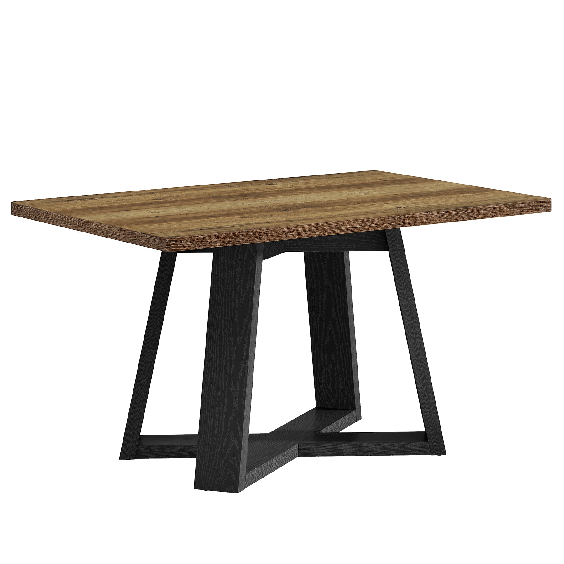 47" Rectangular Dining Table, Modern Kitchen Dinner Table for 4 People