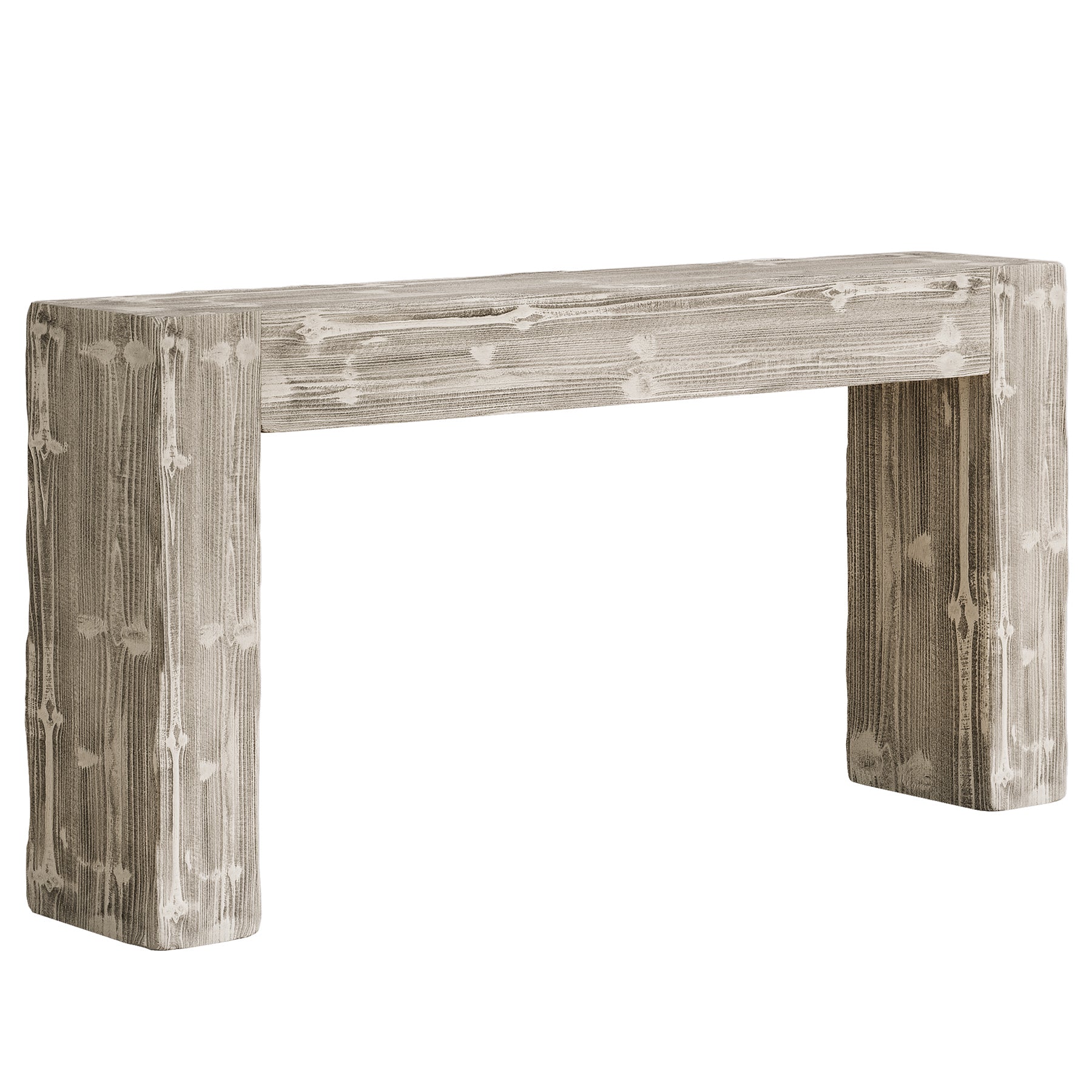 63" Wood Console Table, Farmhouse Sofa Table Entryway Table