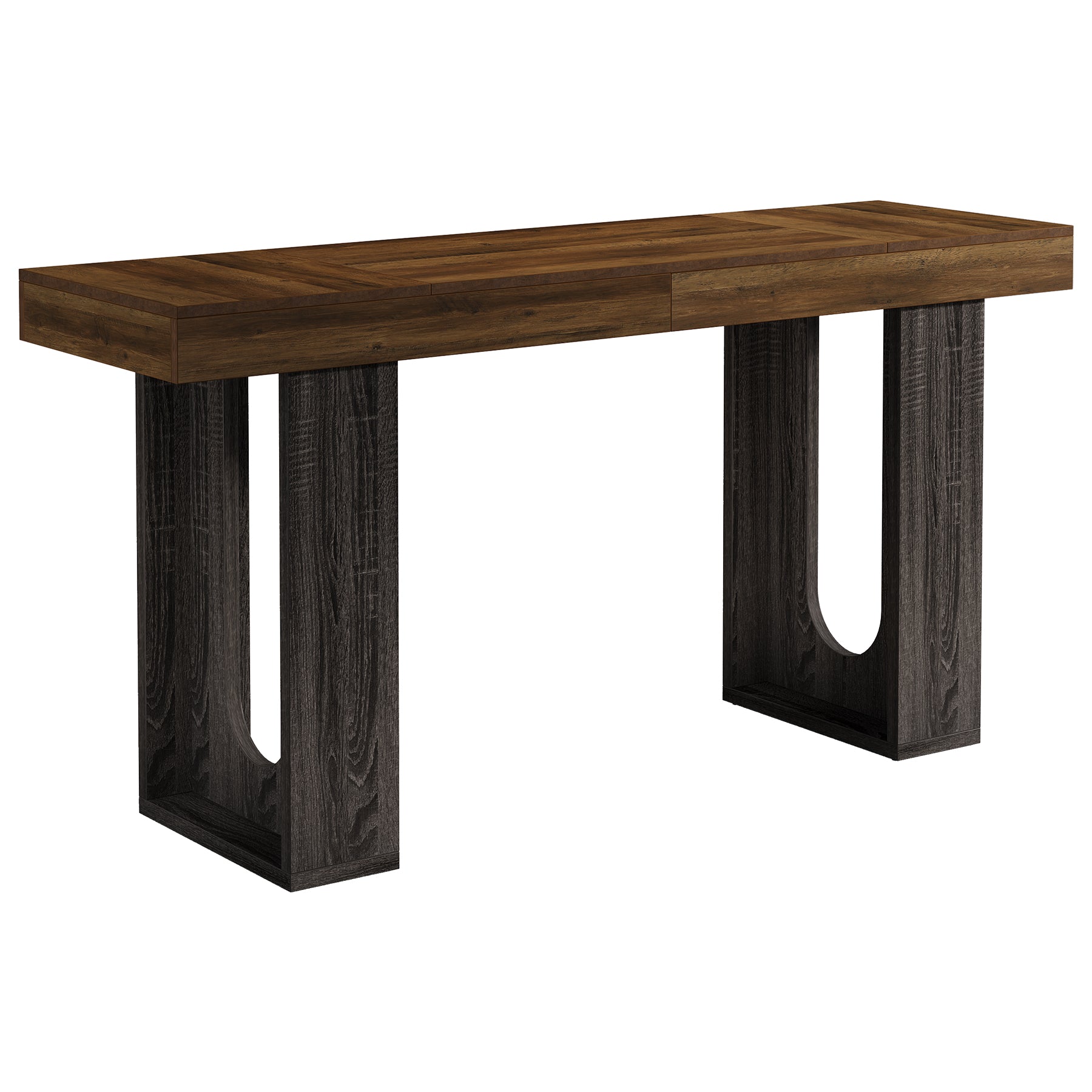 70.9" Long Bar Table, Rectangular Counter Height Pub Table Home Coffee Bar Unit