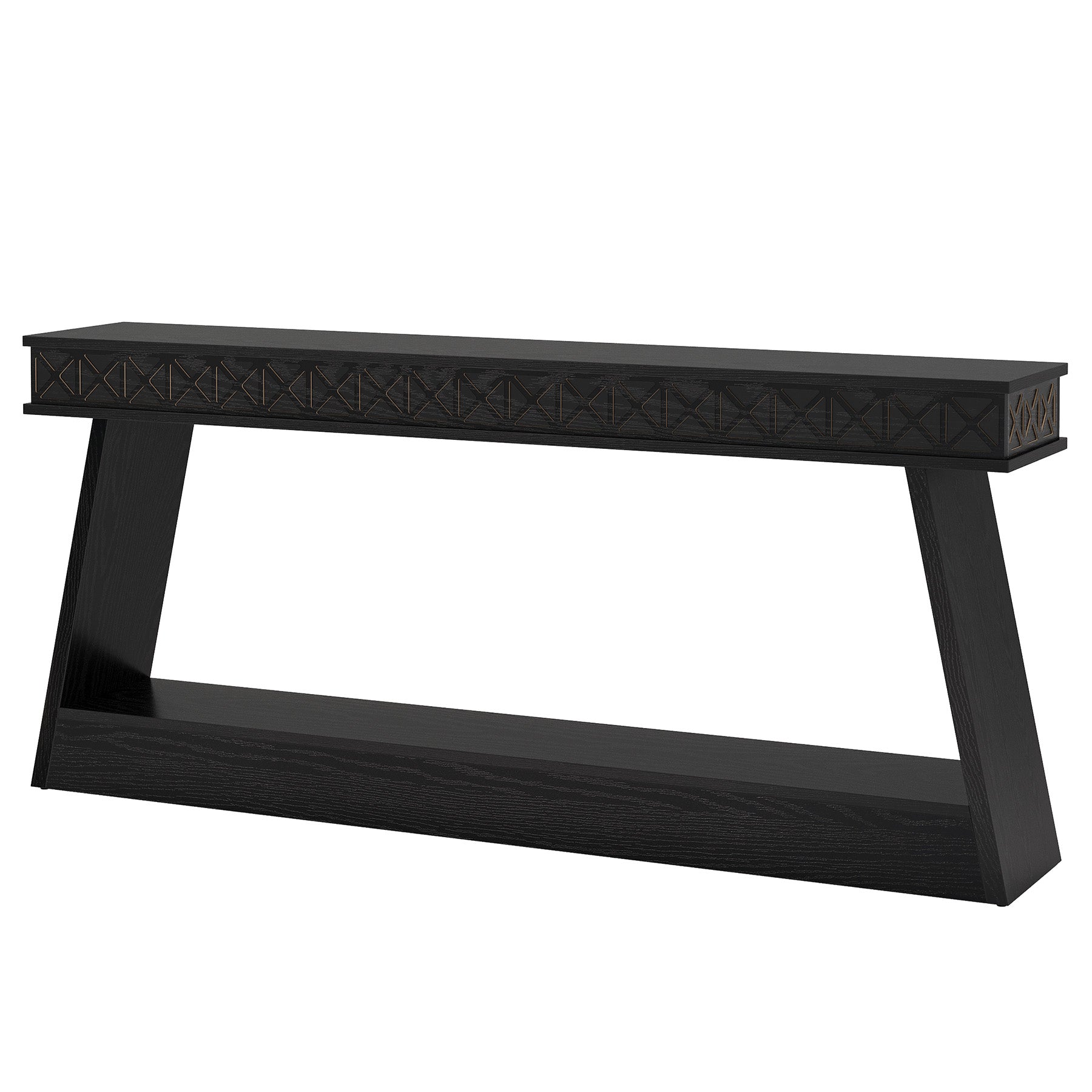70.8" Sofa Table, Farmhouse Console Table Entryway Table with Storage Tribesigns