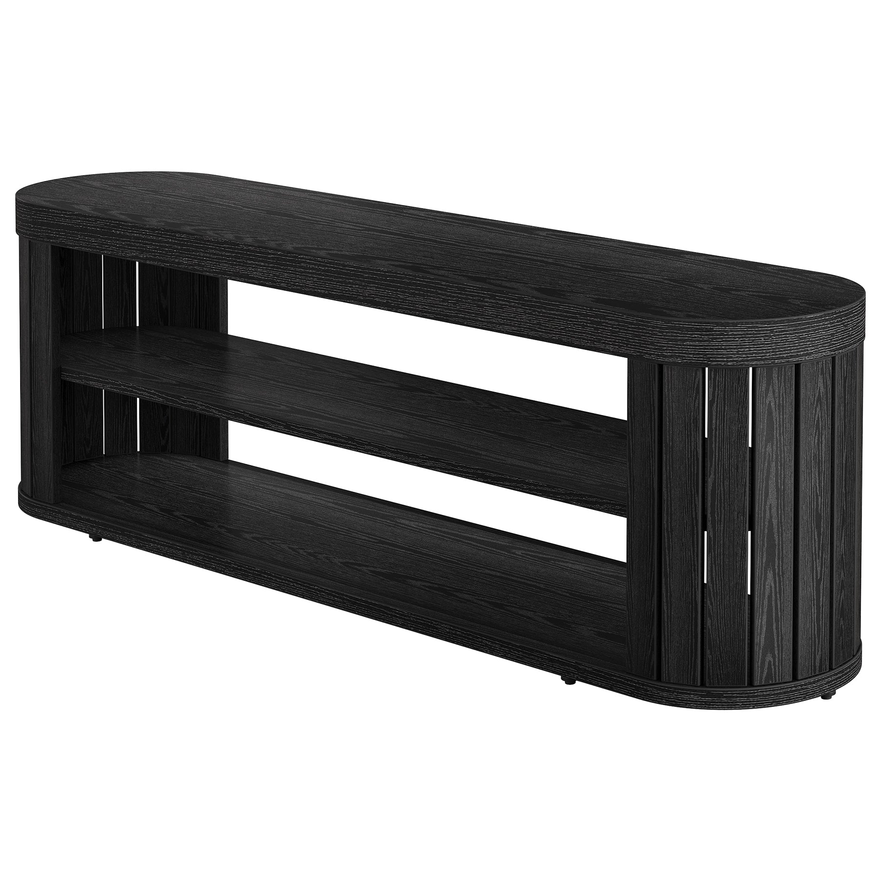 47.2" TV Stand for TVs up to 55", Entertainment Center with 2-Tier Open Storage