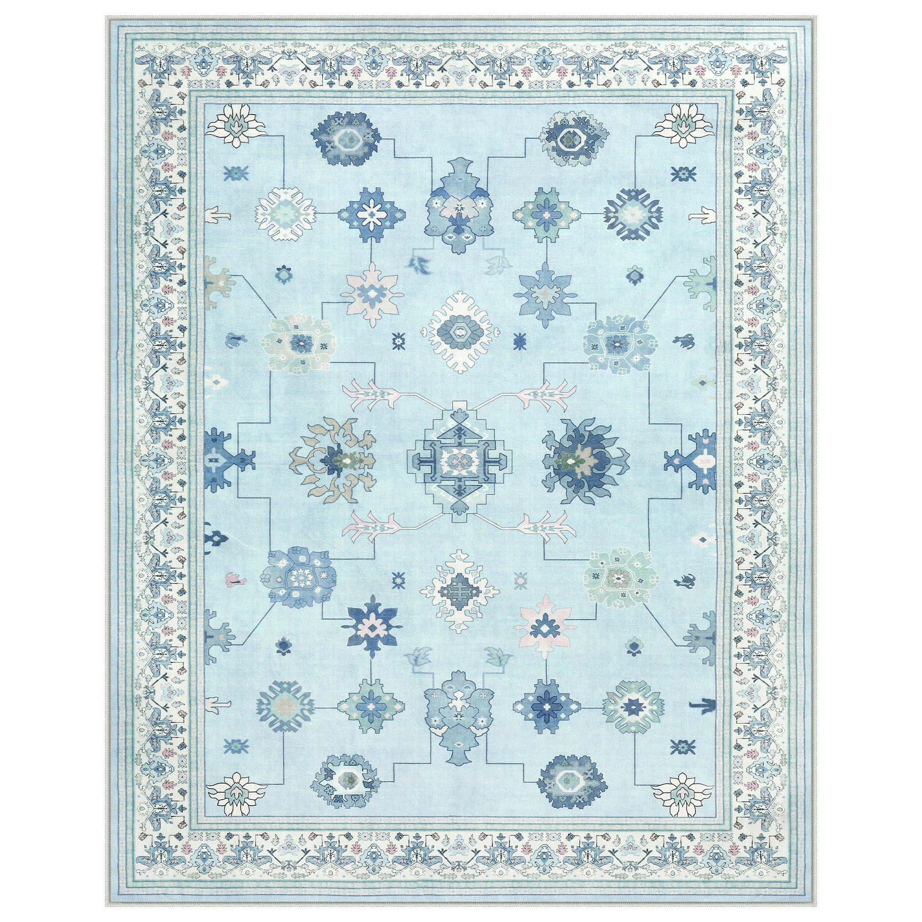 5x7/8x10/9x12 Boho Washable Area Rug, Farmhouse Vintage Ultra Thin Indoor Non-Slip Carpet for Living Room, Oeko-Tex Certified