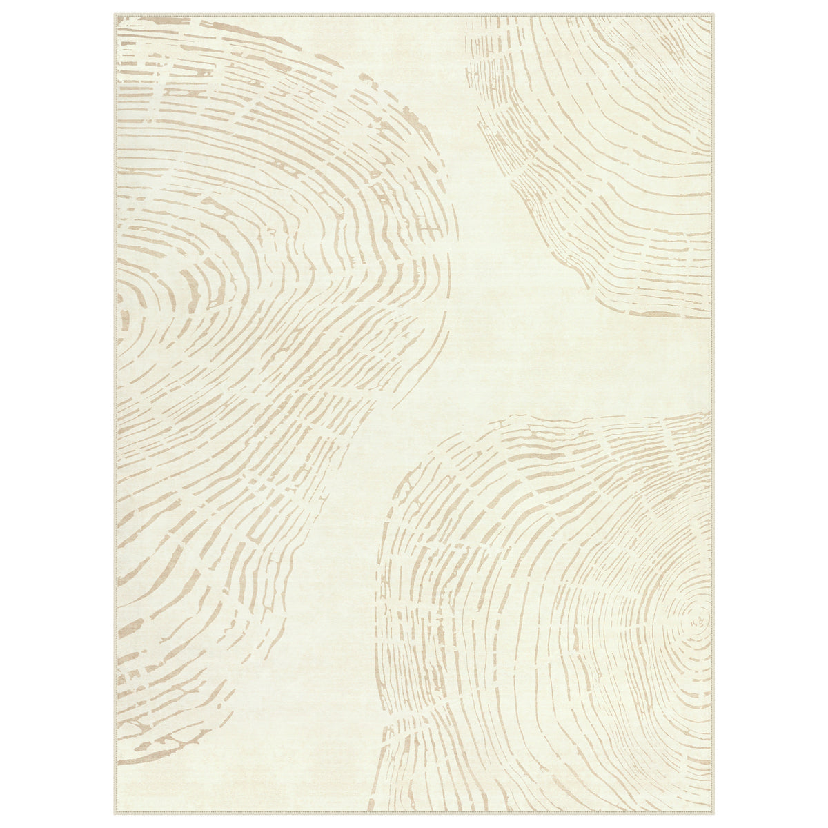 Abstract Machine Washable Area Rug, Soft Boho Minimalist Non-Slip Low Pile Carpet, Oeko-Tex Certified