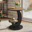 2 Tiers End Table, Sofa Side Bedside Table Nightstand with Arc-Shaped Frame