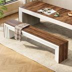 70.9“ Dining Bench, Farmhouse Long Kitchen Bench Seating