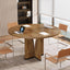 39" Round Conference Table for 4, Modern Meeting Table with Sturdy Base