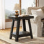 2 - Tier End Table, Slim Sofa Side Table with Storage Tribesigns