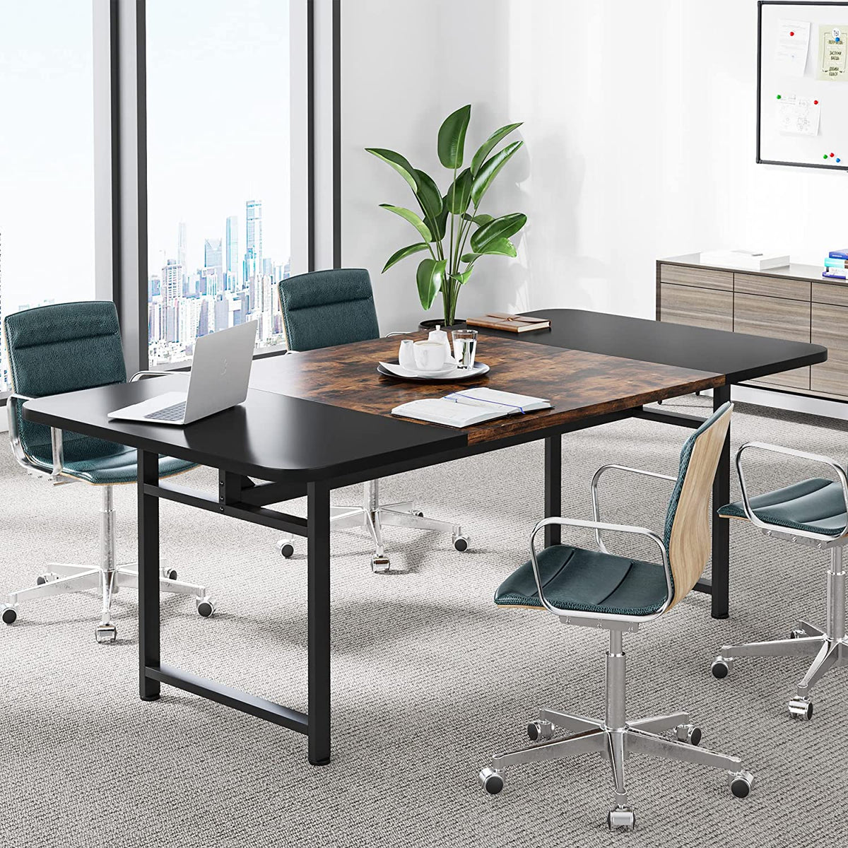 Tribesigns Conference Table, 6FT Meeting Room Table Boardroom Desk