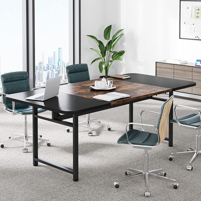 Tribesigns Conference Table, 6FT Meeting Room Table Boardroom Desk for Home Office Tribesigns