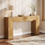 63" Console Table, Wooden Sofa Table Entryway Table with Storage