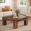Square Coffee Table, 39.37"  Center Tea Accent Table with Sturdy Legs