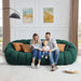 97" Floor Sofa, 3 - Seater Bubble Sofa 3D Honeycomb - Shaped Curved Couch Tribesigns