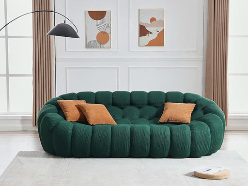 98.4" Floor Sofa, 3 - Seater Bubble Sofa 3D Honeycomb - Shaped Curved Couch Tribesigns