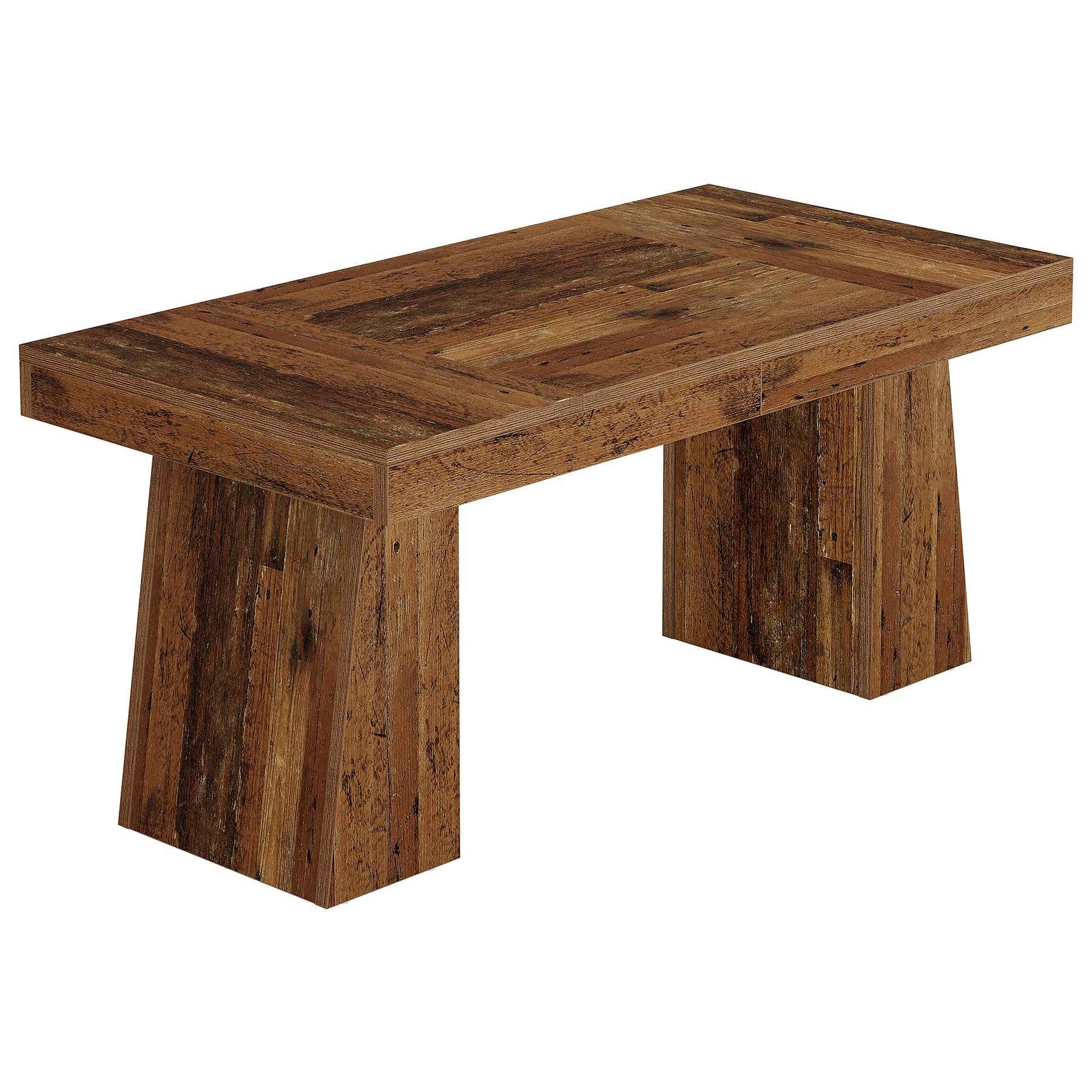 55" Executive Desk, Modern Computer Desk Workstation Desk with Double Trapezoidal Base