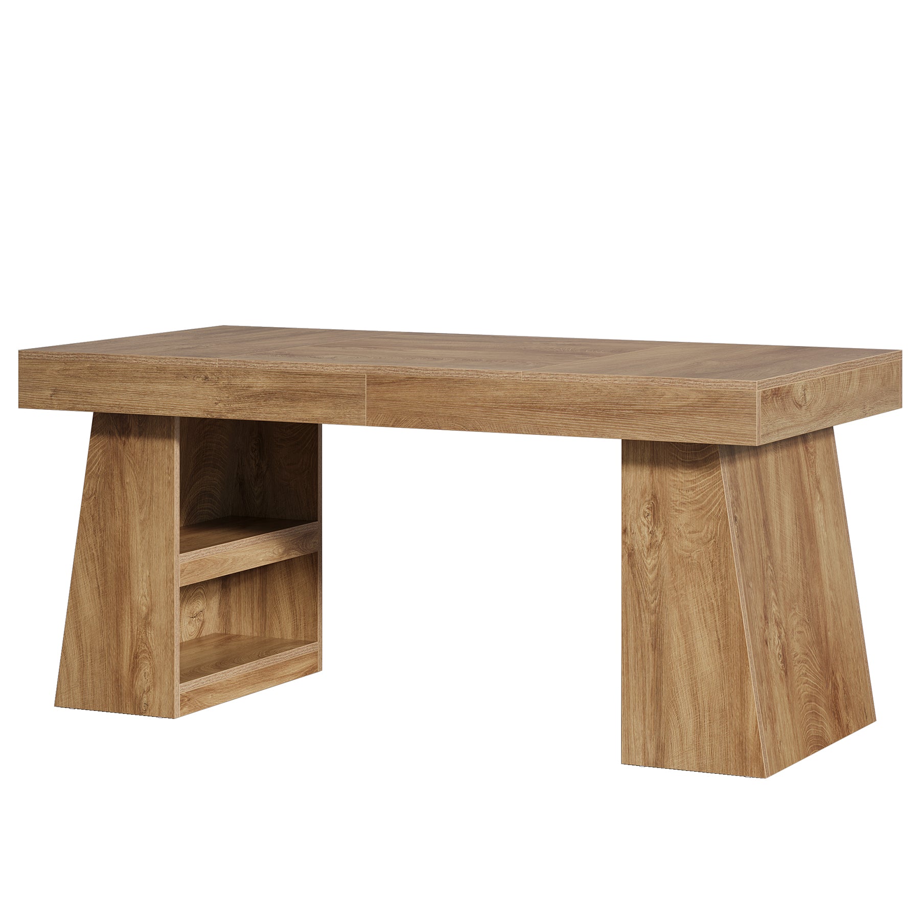 55" Executive Desk, Modern Computer Desk with Sturdy Base