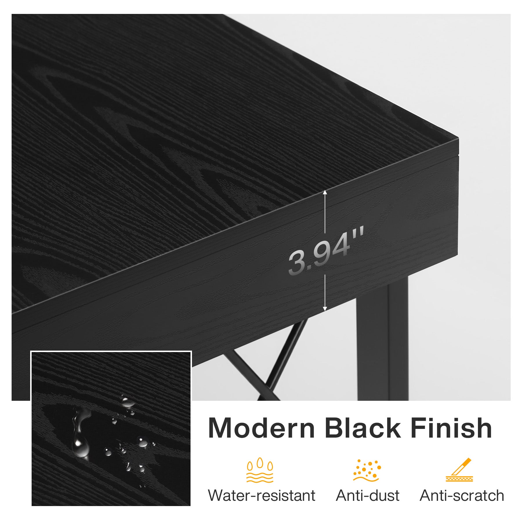 L-Shaped Desk, Modern Corner Computer Desk Gaming Table for Home Office