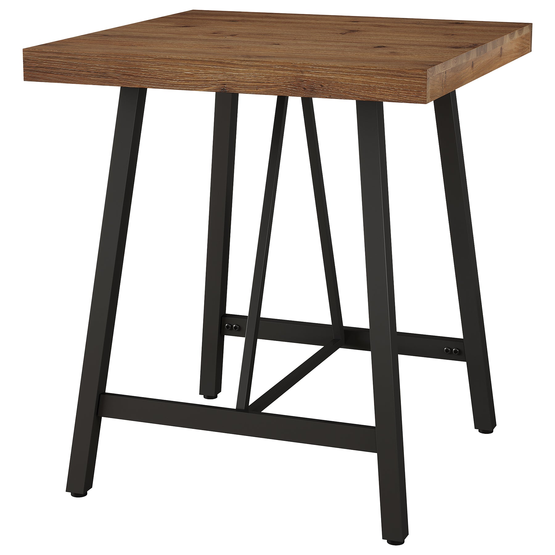 31.5" Solid Wood Bar Table, Counter Height Pub Table Kitchen Dinner Table