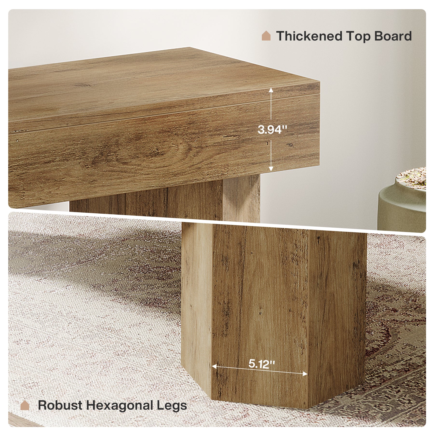 41" Entryway Bench, Wooden Indoor Hallway Bench