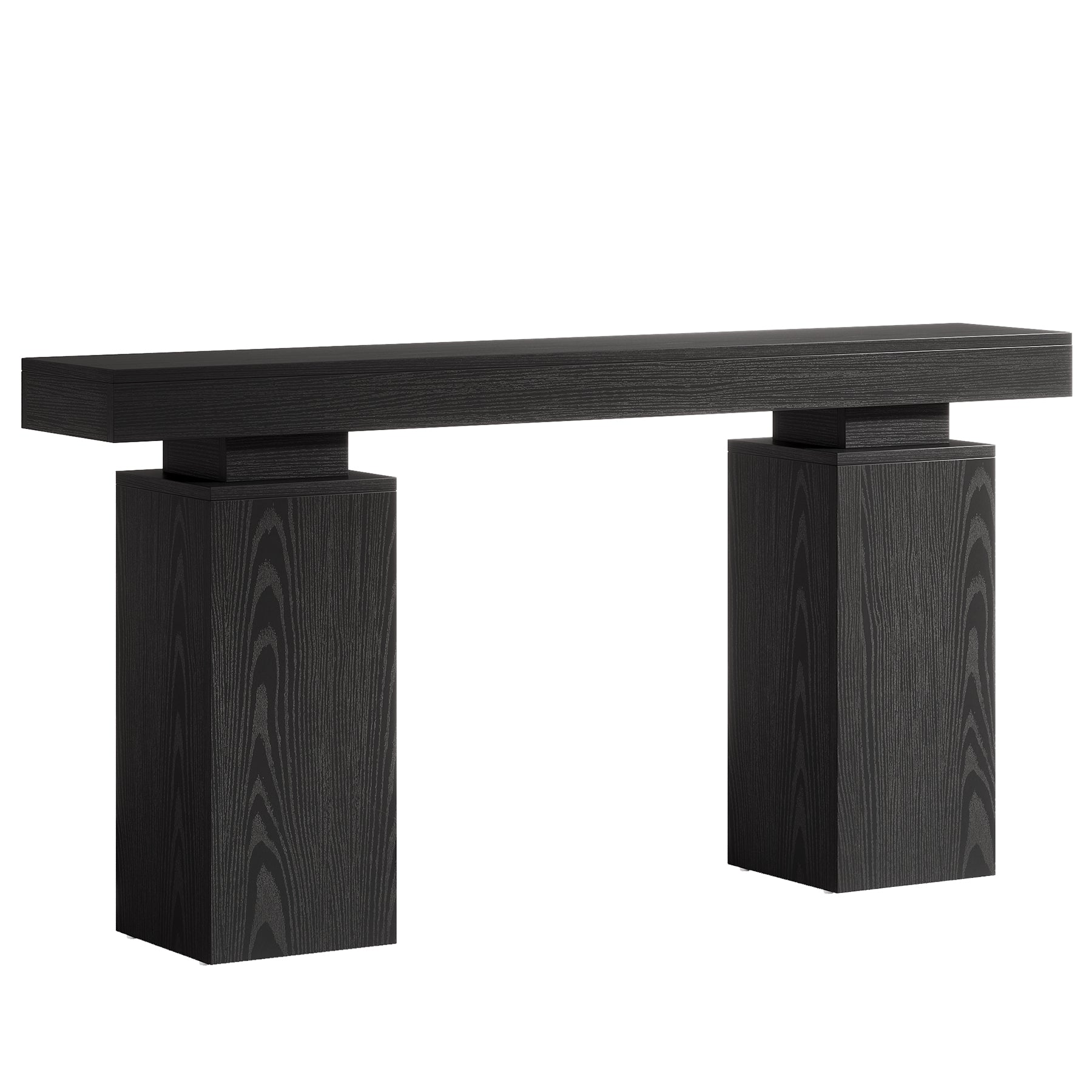 63" Console Table, Wooden Entryway Table Foyer Stand