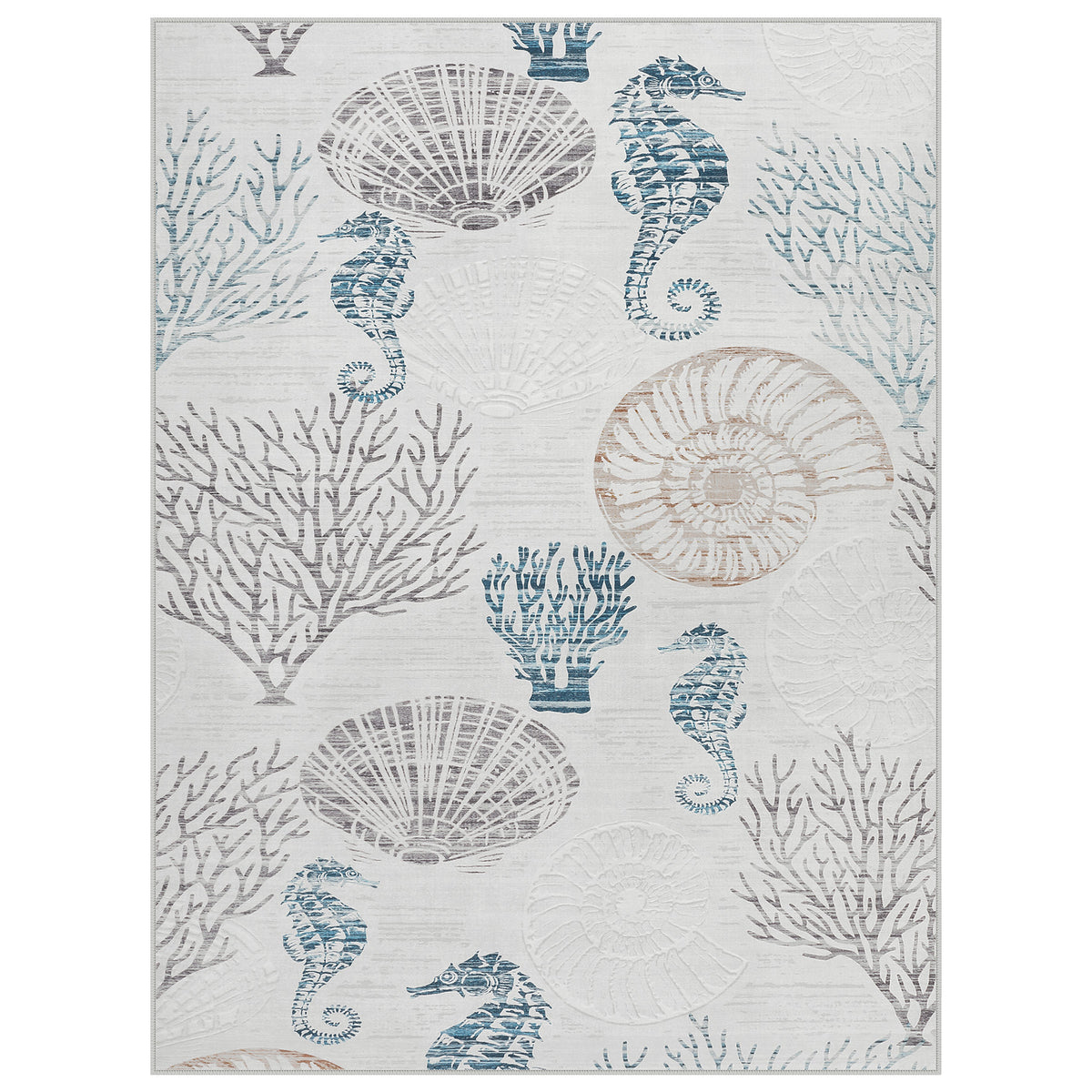 Tribesigns Coastal Washable Runner Rug,Kitchen Runners for Hallways