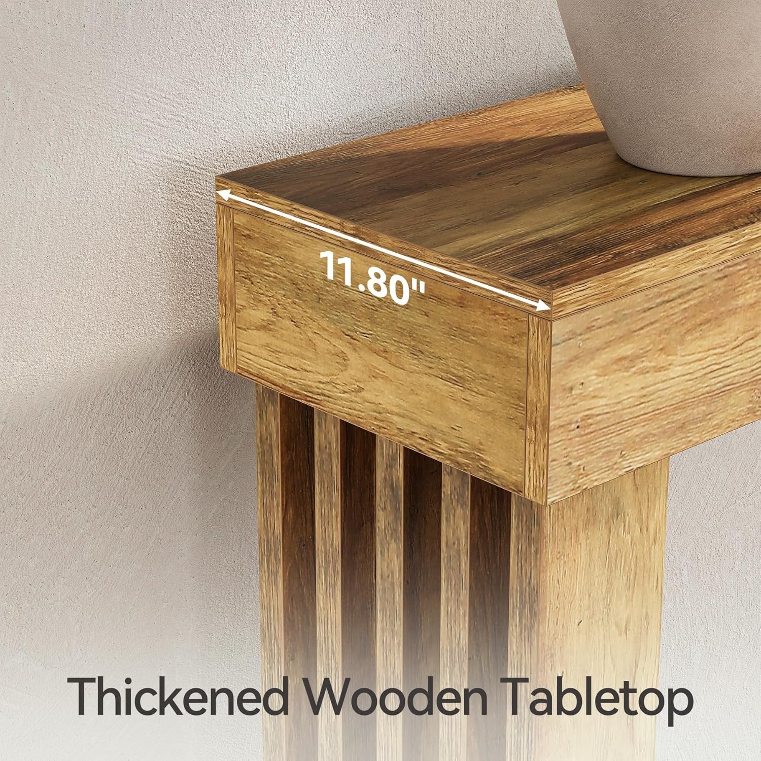 70.9" Console Table, 2-Tier Sofa Table with Heavy Duty U-Shaped Pedestal