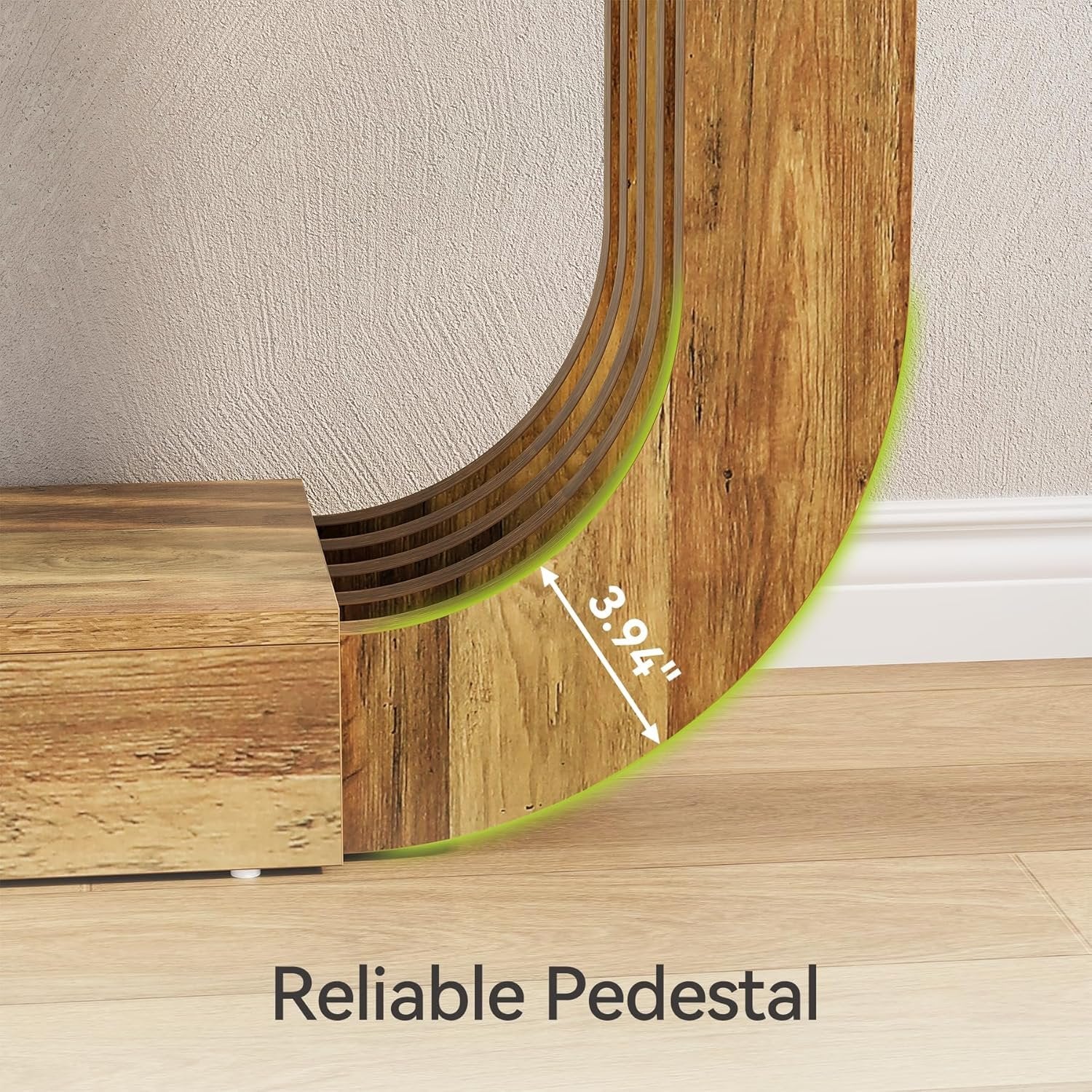 70.9" Console Table, 2-Tier Sofa Table with Heavy Duty U-Shaped Pedestal