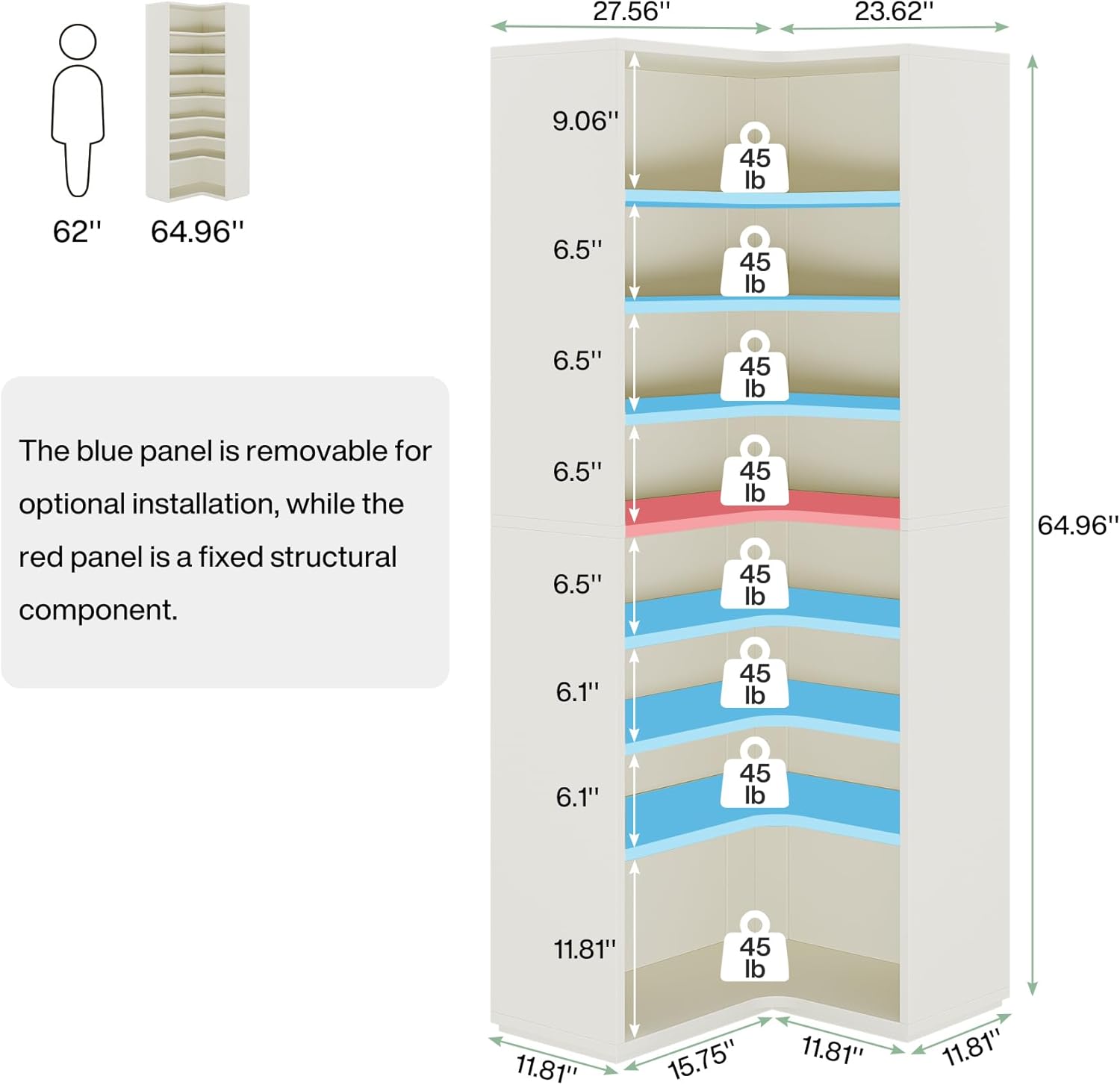 9-Tier Shoe Cabinet, 24-32 Pairs Freestanding Shoe Rack Shoe Organizer