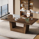 63" Executive Desk, Modern Computer Desk with Robust Base Tribesigns 3