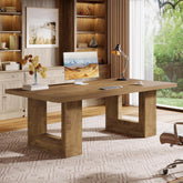 62.99" Executive Desk, Rectangular Computer Desk Conference Table for 6-8 3