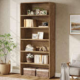71" Wooden Bookcase, 6-Tier Modern Bookshelf Display Shelf for Home Office 3