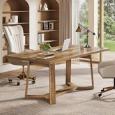 47" Computer Desk, Farmhouse Simple Executive Desk Writing Table for Home Office 3