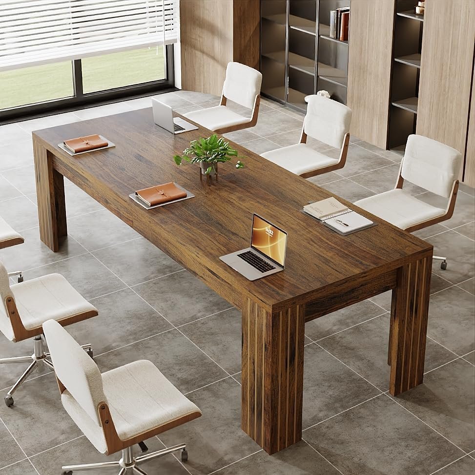 78.7" Two Person Desk, Large Double Computer Table Workstation for Home Office