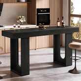 70.9" Long Bar Table, Rectangular Counter Height Pub Table Home Coffee Bar Unit 3