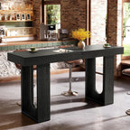 70.9" Long Bar Table, Rectangular Counter Height Pub Table Home Coffee Bar Unit