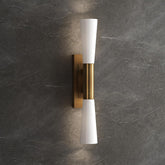 21.7" 2-Light Wall Sconces, Modern Wall Light Fixture with Frosted Glass Shade for Living Room 3