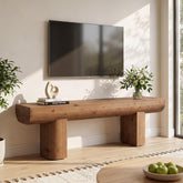 55" Solid Wood TV Stand, Farmhouse Entertainment Center for TVs up to 65" for Living Room 3