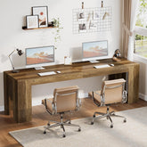 86.6" Two Person Computer Desk, Long Executive Desk with Large Workspace for Home Office 3