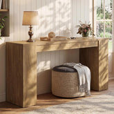 71" Farmhouse Console Table, Wooden Sofa Table Entryway Furniture for Living Room 3