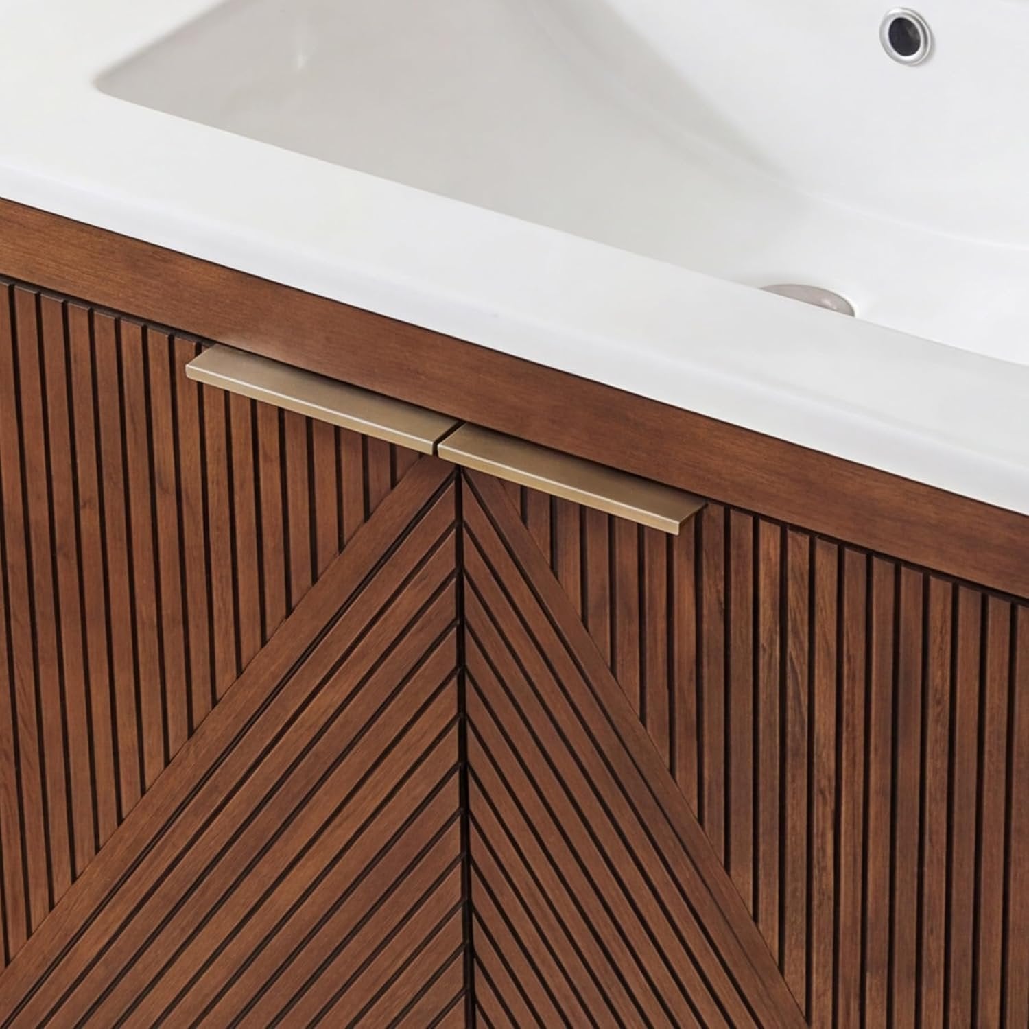 30" Bathroom Vanity with Sink, Farmhouse Bath Storage Cabinet with Solid Wood Frame