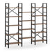 Tribesigns Bookshelf, Industrial Triple Wide 14 Shelves Etagere Bookcase Tribesigns